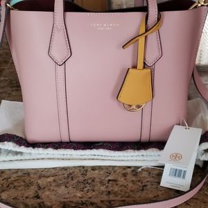 Tory Burch Perry tote small pink moon